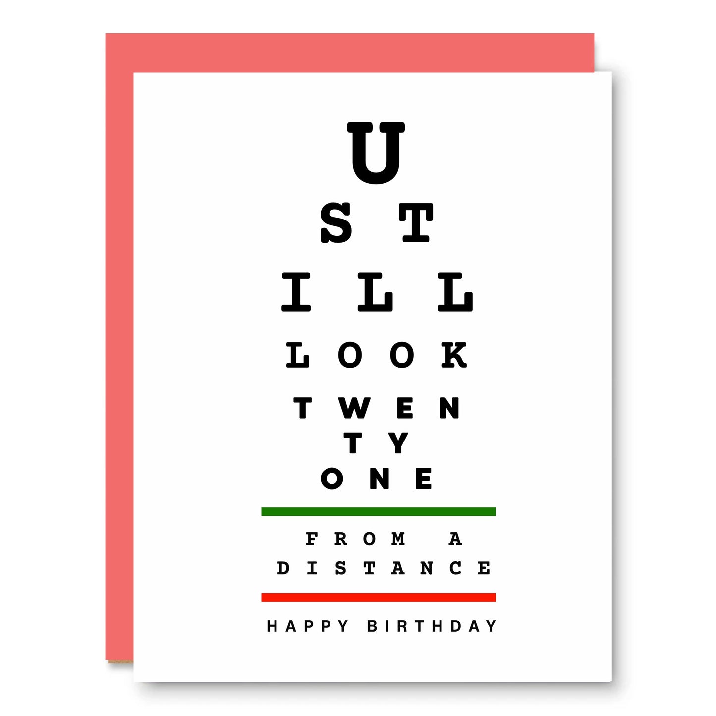 You Still Look 21 (From a Distance) Birthday Card