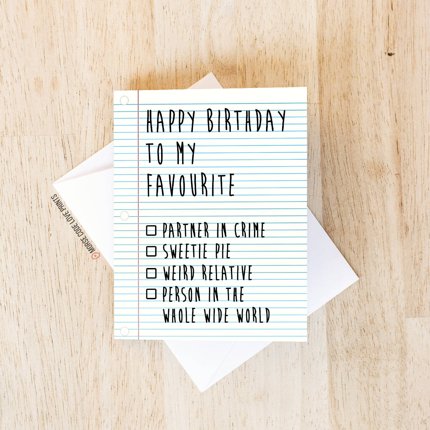 Checkbox | Birthday | Greeting Card - HandmadeSask