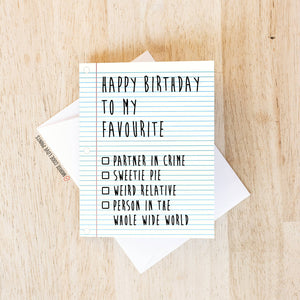 Checkbox | Birthday | Greeting Card - HandmadeSask