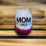 Mom Juice Glitter Stemless - HandmadeSask