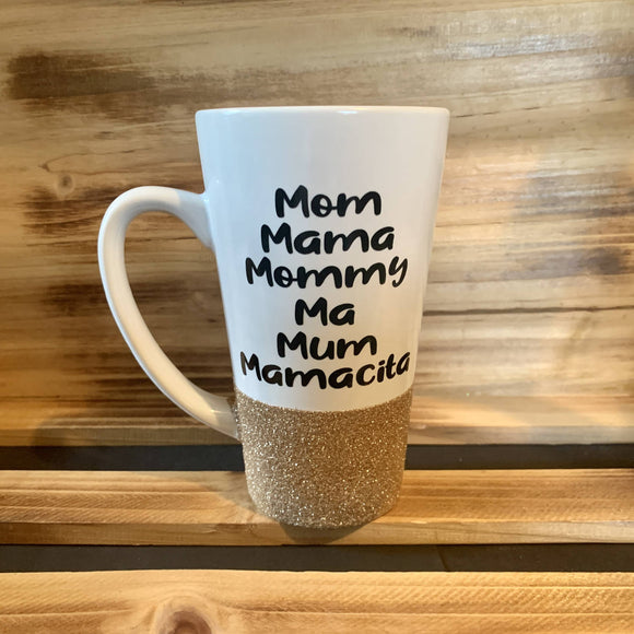 Mom Mama Glitter Mug - 1