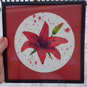 Red Lily Original Painting - 1