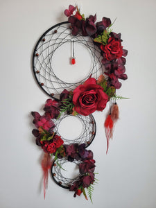 Large triple hoop dreamcatcher  - 1