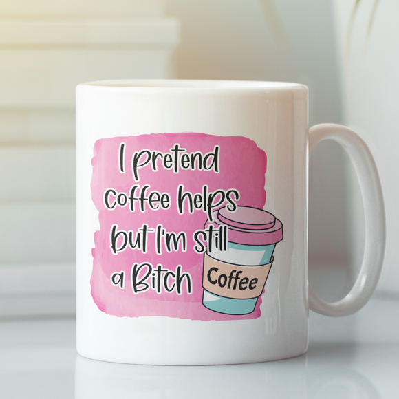 Pretend Coffee Helps Mug