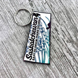 Saskatchewan MDF Wooden Keychains