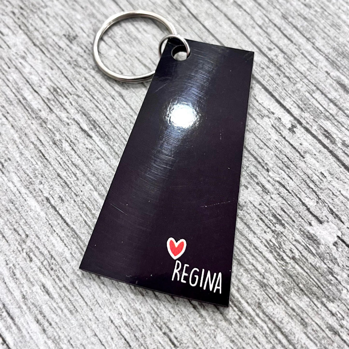 Saskatchewan MDF Wooden Keychains