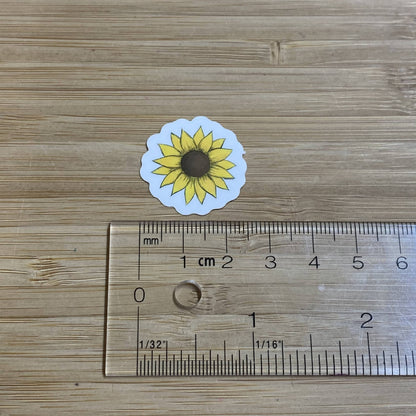 Mini Sunflower Waterproof Stickers - HandmadeSask