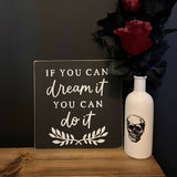 Small frameless black