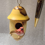 CW - Birdhouse window or desk ornament