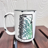 Saskatchewan Souvenir 15oz Farmhouse Mugs