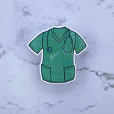 Scrub (aqua) Weatherproof Sticker