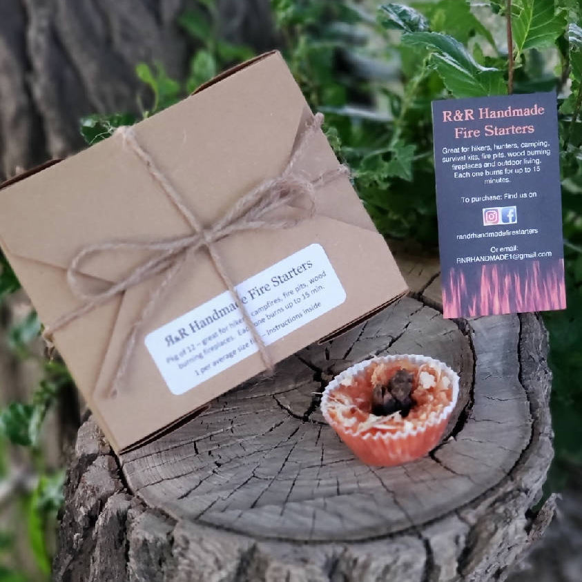 R&R Handmade Fire Starters 12 pack - Description Below - 3