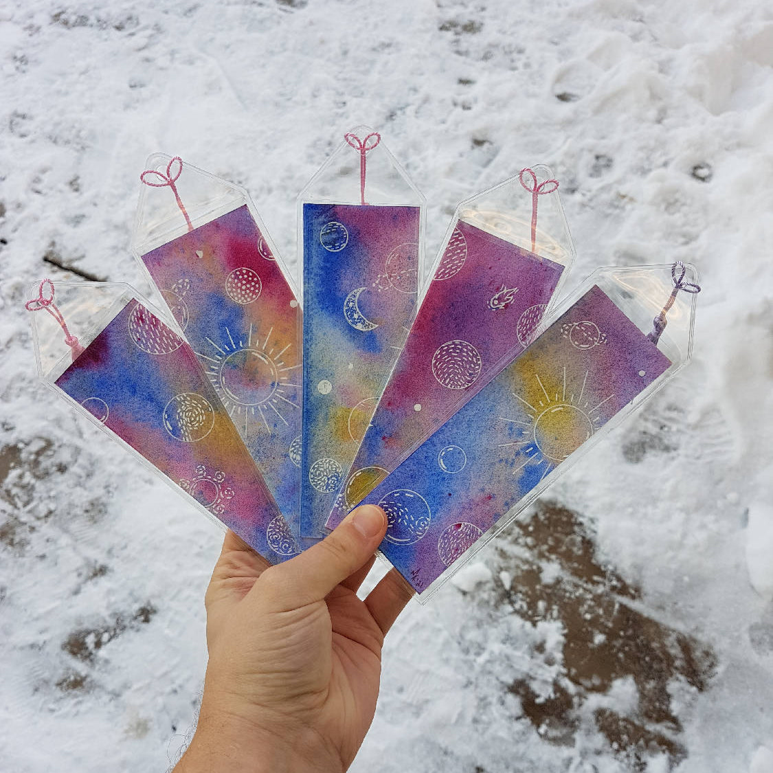 Hand-Painted Bookmarks