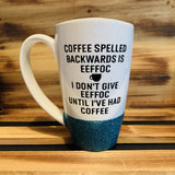 Coffee Backwards Glitter Mug - 2