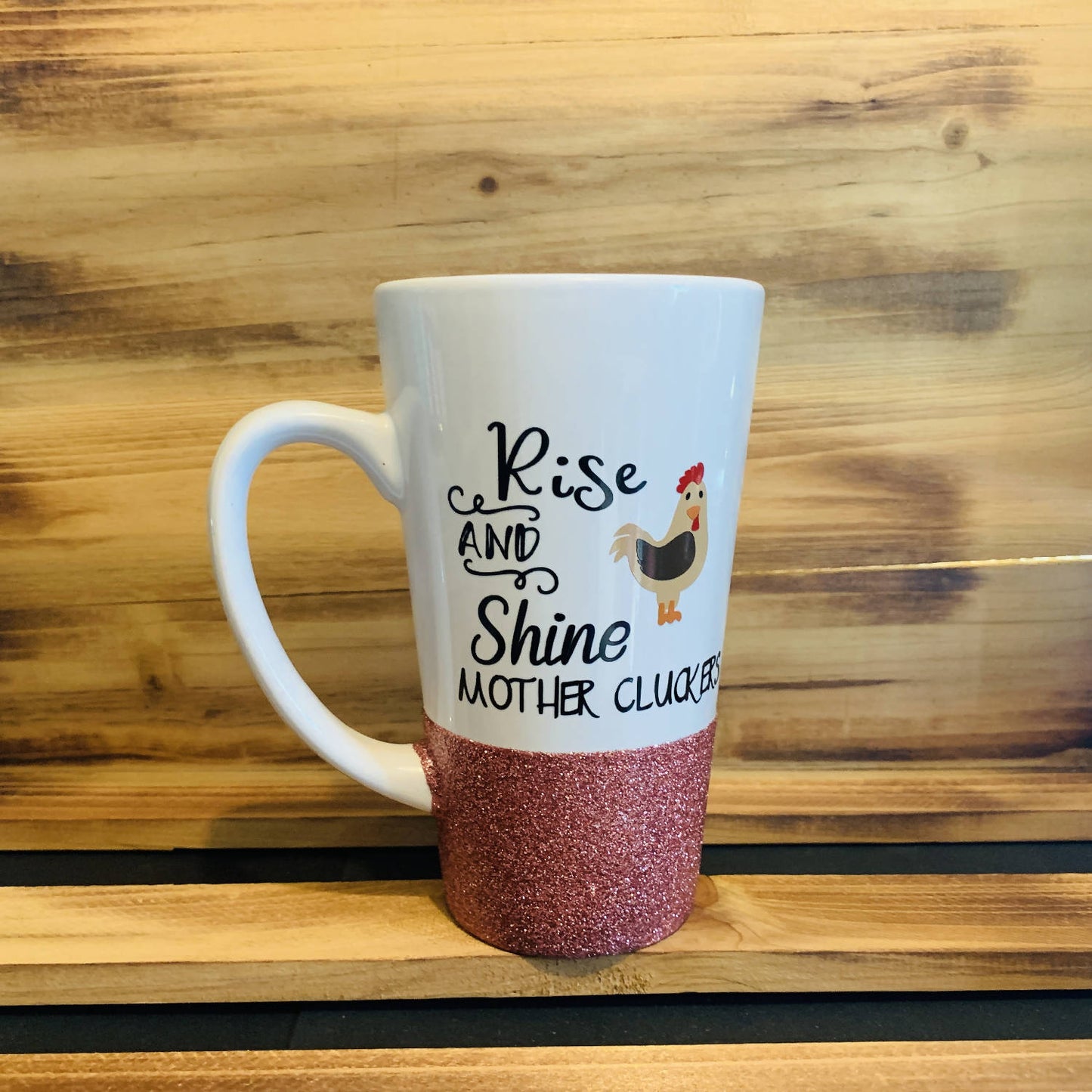 Mother Cluckers Glitter Mug