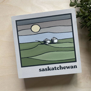6" Art Panel | Saskatchewan Grain Bins
