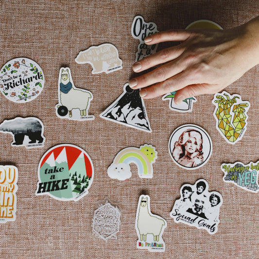 Saskatchewan Patchwork (Green) | Vinyl Sticker - HandmadeSask