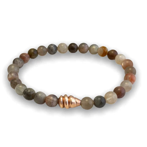 Black Sunstone Rose Gold Bracelet