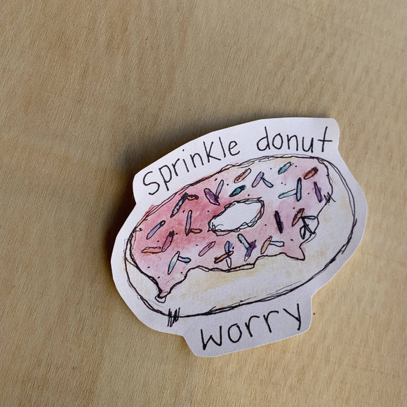 Donut Watercolour Sticker