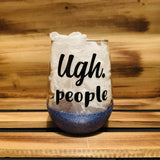 Ugh, People Glitter Stemless - HandmadeSask