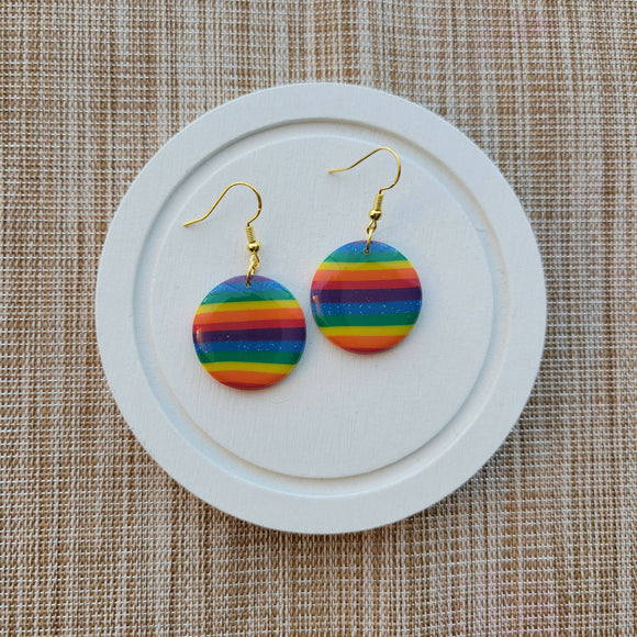 Circle Rainbow earrings