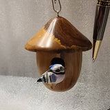 CW - Birdhouse window or desk ornament