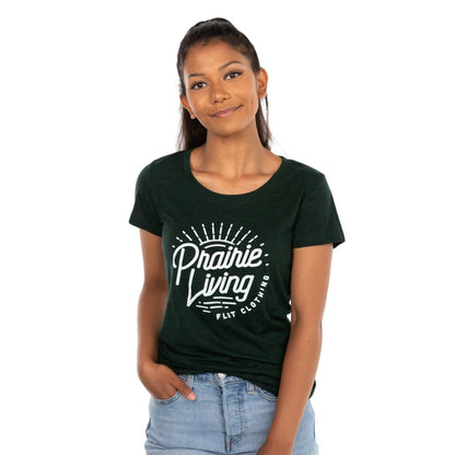 FLAT // Prairie Living / Fitted Crew Neck / Ladies