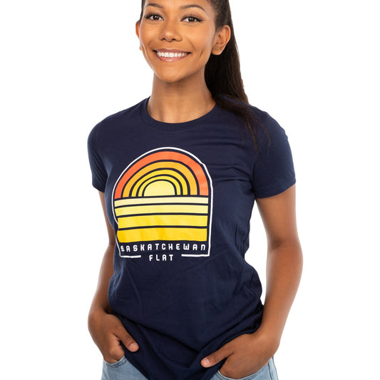 FLAT // Sask Sunset / Ladies T-Shirt