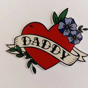 'Daddy' Vinyl Sticker