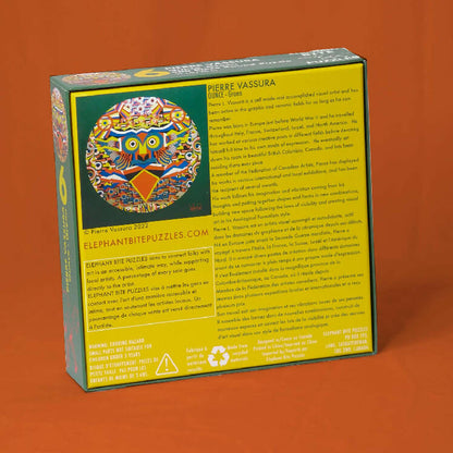 Pierre Vassura "Ounce Green" 500 Pc Round Jigsaw Puzzle