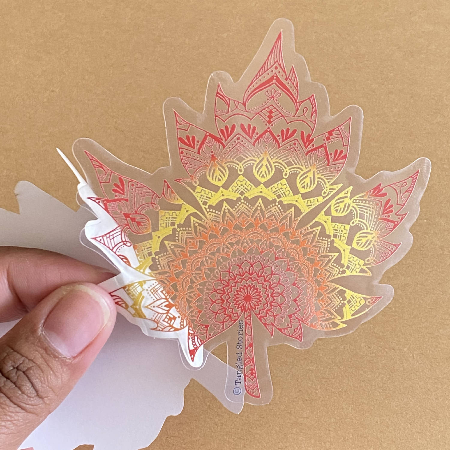 Canadian Maple Leaf Waterproof Sticker - HandmadeSask