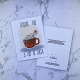 Cup of Cheer Stickard (Sticker + Greeting Card)