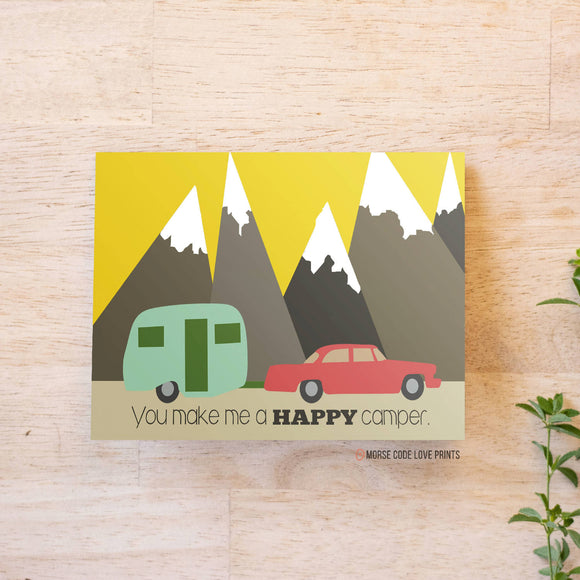 Happy Camper | Love | Greeting Card