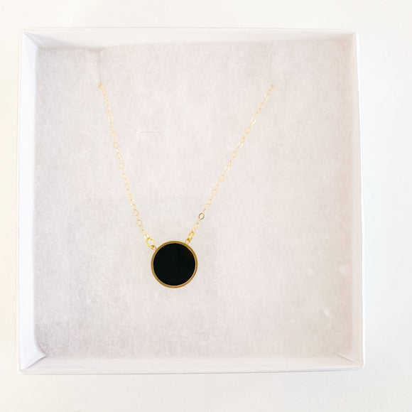 Forged - Pearl & Onyx Necklace - 1
