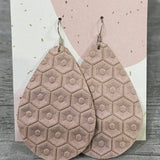 Leather/ Cork earrings 2