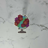 Floral Globe Weatherproof Sticker