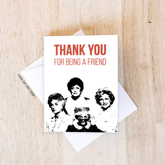 Golden Girls | Thank You | Greeting Card - HandmadeSask