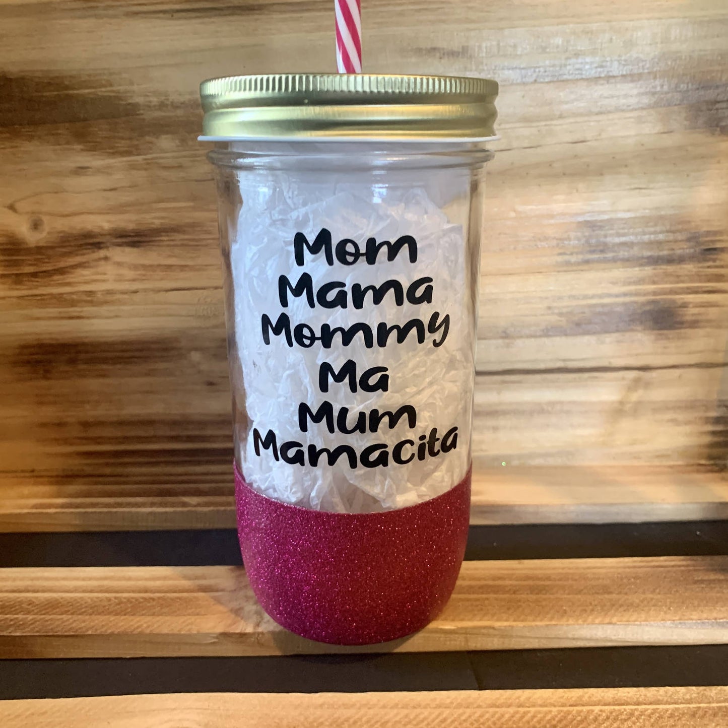 Mom Mama Glitter Jar - 12