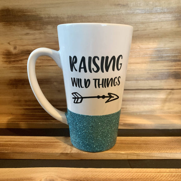 Raising Wild Things Glitter Mug