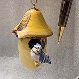 CW - Birdhouse window or desk ornament