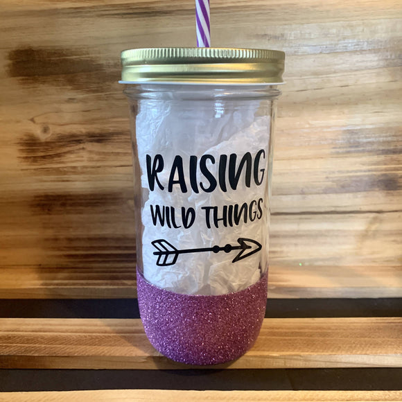 Raising Wild Things Glitter Jar
