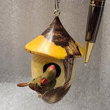 CW - Birdhouse window or desk ornament
