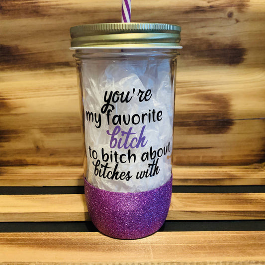 Favorite Bitch Glitter Jar - 1