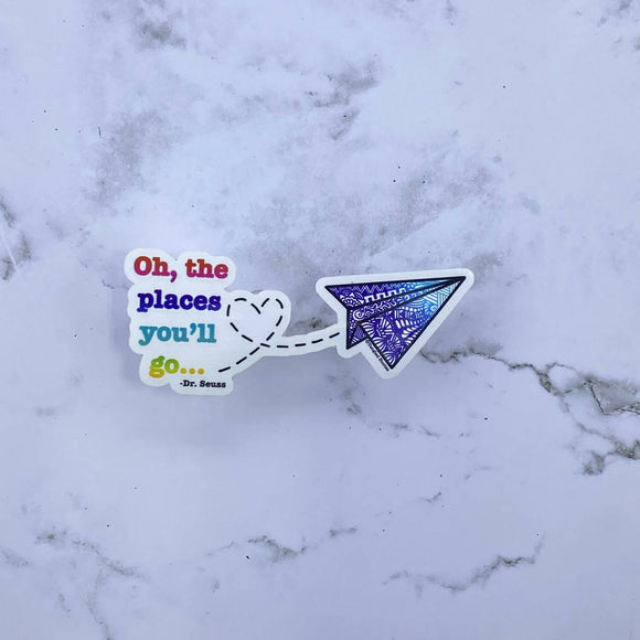 Paperplane Weatherproof Sticker