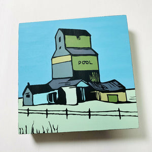 6" Art Panel | Saskatchewan Grain Elevator