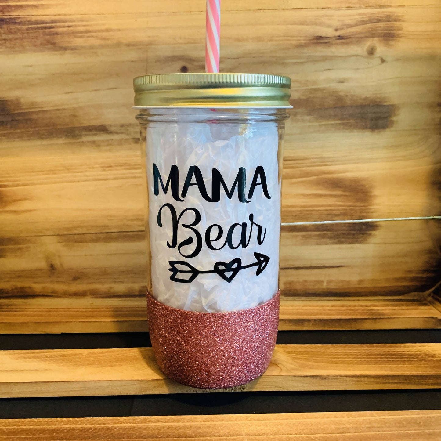Mama Bear Glitter Jar - 13