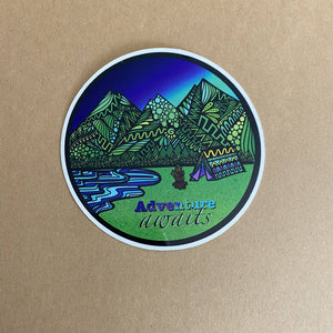 Adventure Awaits Waterproof Sticker - HandmadeSask