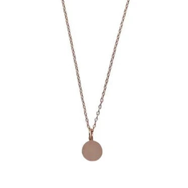 Round Coin Necklace - Engravable