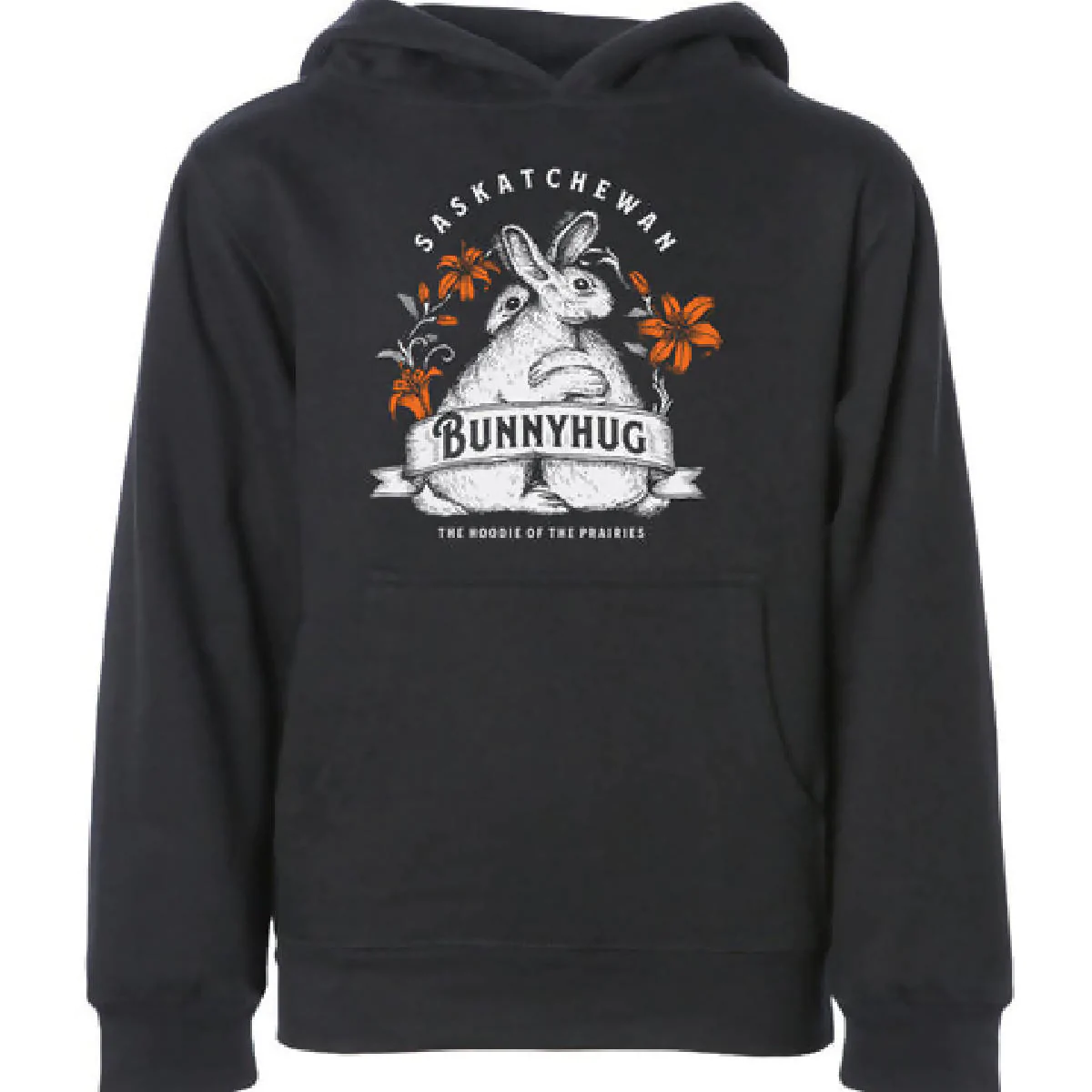 Hooded Sweatshirt Bunny Hug Hoodie FLAT // Bunnyhug Youth