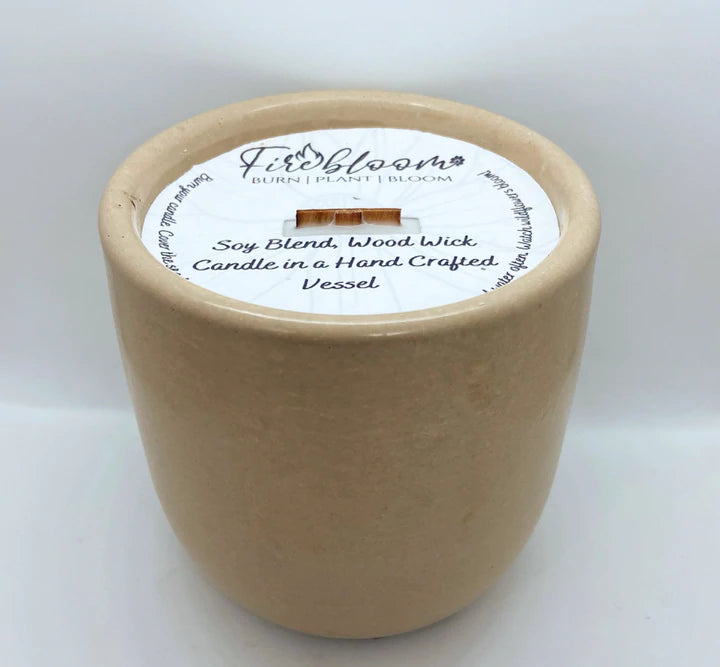 Hot Buttered Vanilla Firebloom Candle HandmadeSask